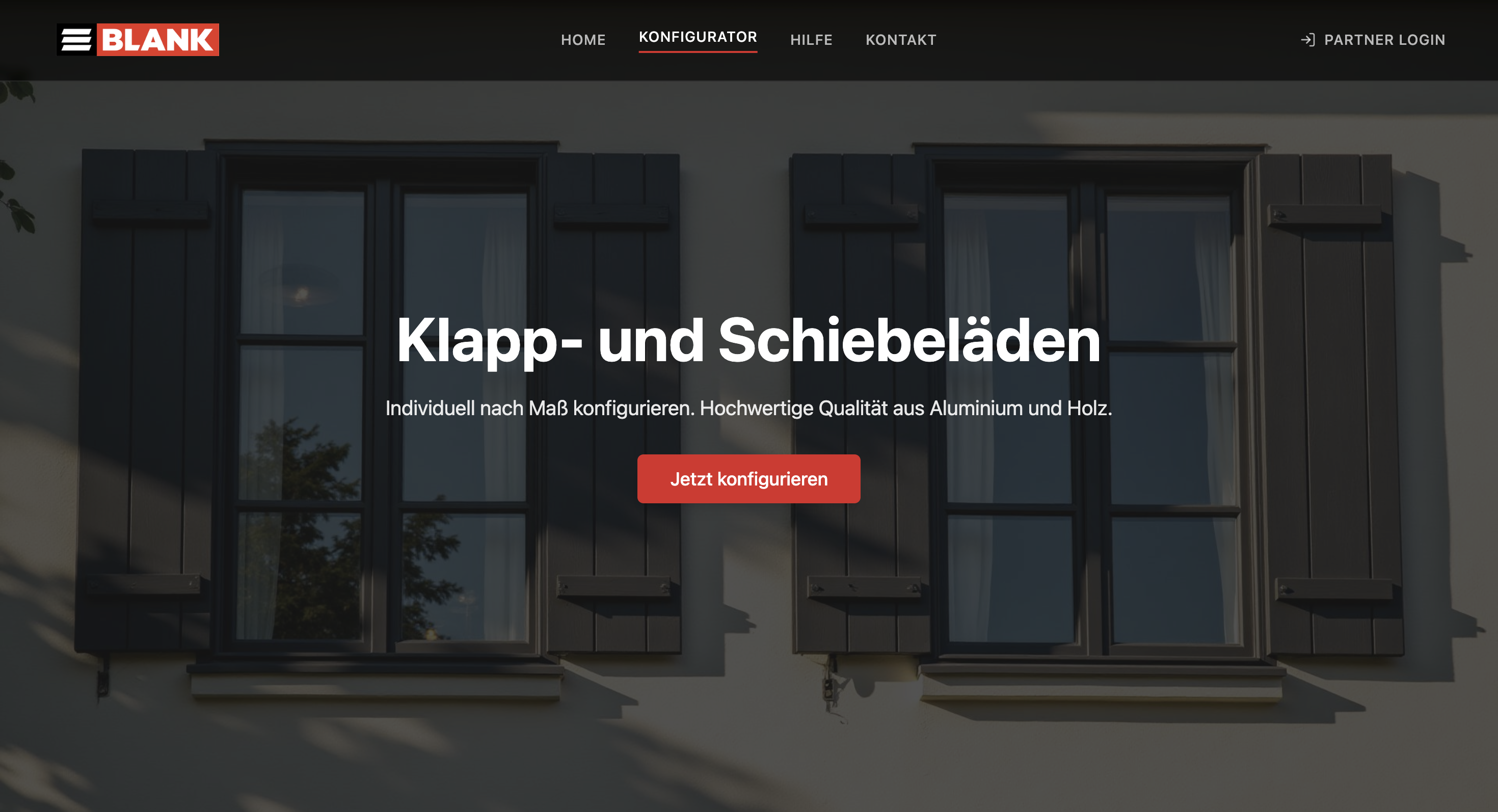 Shutter Configurator - Switzerland